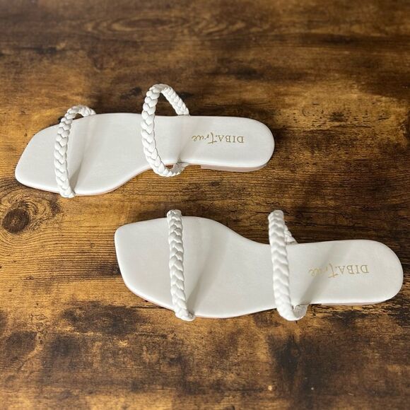 Diba True Jo Vial Leather Braided Sandal in Off White, Size 9. New in Box! - Picture 7 of 16